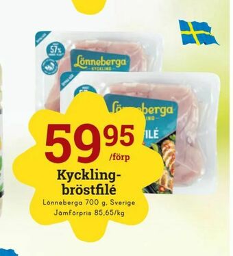 minmatbutik Kyckling bröstfilé erbjuda
