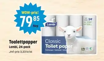 Eurocash Lambi Toalettpapper 24-pack erbjuda