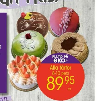 EKO Alla tårtor erbjuda