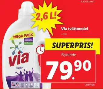 Lidl Via tvätt medel erbjuda