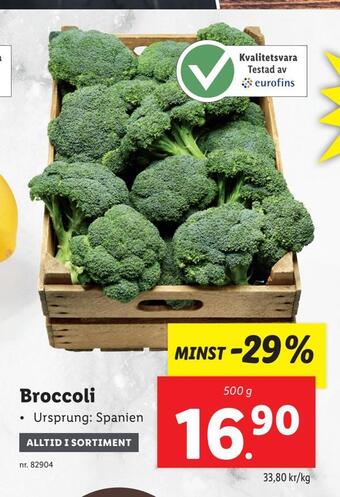 Lidl Broccoli erbjuda