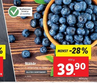 Lidl Blåbär erbjuda