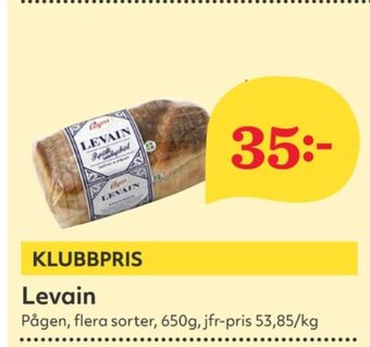 Hemköp Levain bröd erbjuda