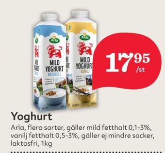 Hemköp Arla yoghurt erbjuda
