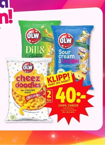 ICA Kvantum Olw chips erbjuda