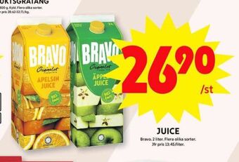 ICA Maxi Bravo juice erbjuda
