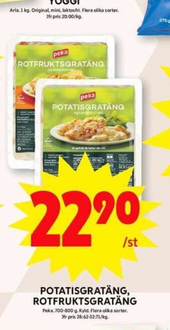 ICA Maxi Peka potatisgratäng erbjuda