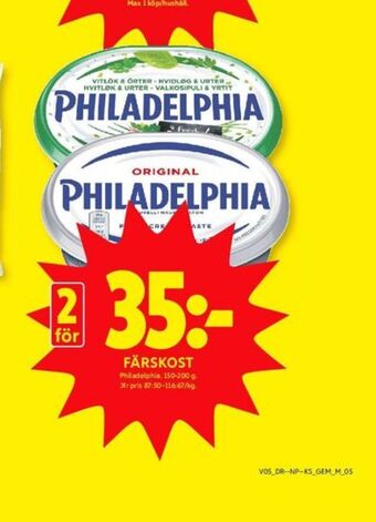 ICA Kvantum Philadelphia färskost erbjuda