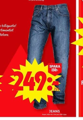 ICA Maxi Grant jeans erbjuda