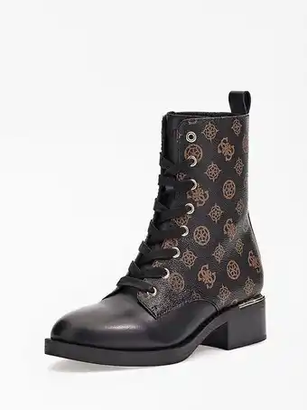 Taelin 4g peony logo combat boots
