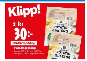 City Gross Potatisgratäng erbjuda