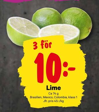 City Gross Lime erbjuda