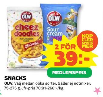 Coop Daglivs Snacks erbjuda