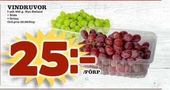 Din Mat Vindruvor erbjuda