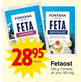 Matöppet Fetaost erbjuda