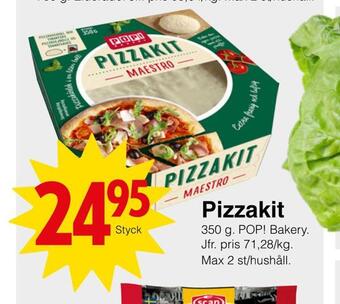 Matöppet Pizzakit erbjuda