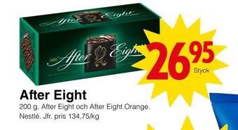 Matöppet After eight erbjuda