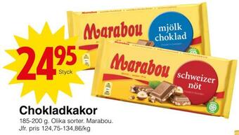 Matöppet Chokladkakor erbjuda