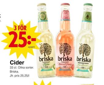 Matöppet Cider erbjuda
