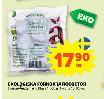 Stora Coop Ekologiska förkokta rödbetor erbjuda