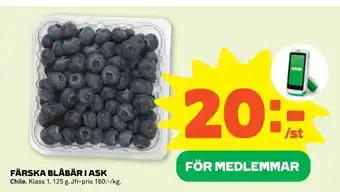 Coop Forum Färska blåbär i ask erbjuda