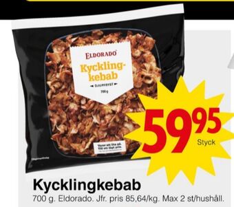 Matöppet Eldorado kycklingkebab erbjuda