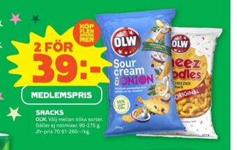 Stora Coop Olw snacks erbjuda