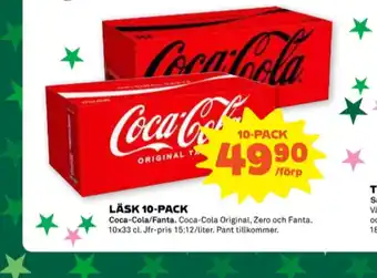 Stora Coop Coca cola zero läskedryck erbjuda