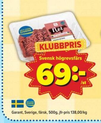 Östenssons Garant nötfärs erbjuda