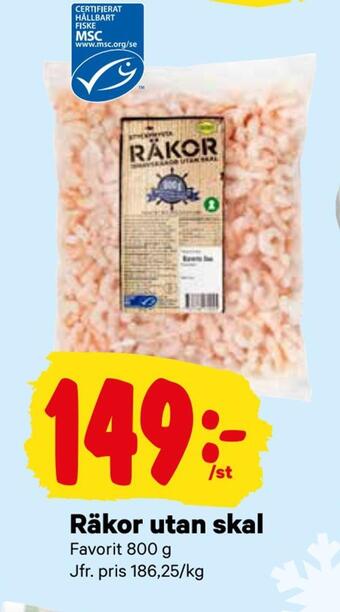 City Gross Räkor utan skal erbjuda