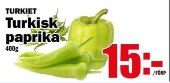 Matdax Turkisk paprika erbjuda