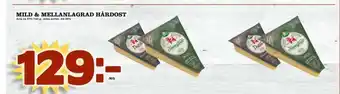Matdax Mild & mellanlagrad hårdost erbjuda