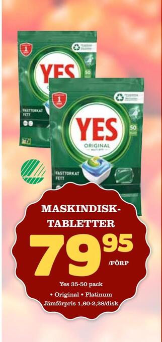 Matvärlden Tensta Maskindisktabletter erbjuda