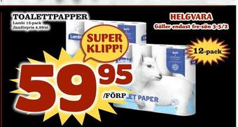 Nya Pulsen Toalettpapper erbjuda