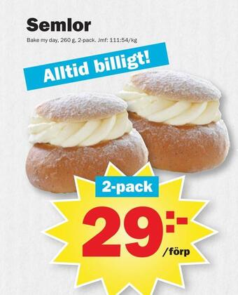 Pekås Semlor erbjuda