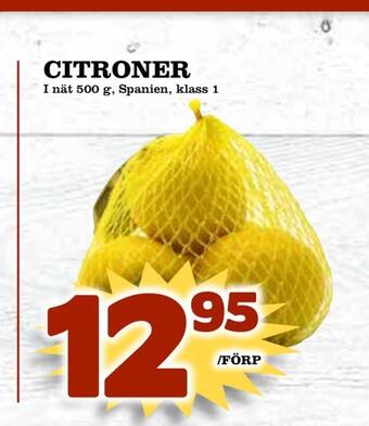 Supergrossen Citroner erbjuda