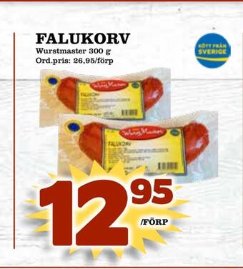 Supergrossen Falukorv erbjuda
