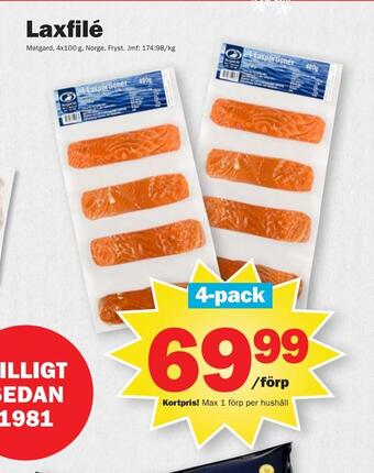 Pekås Laxfilé erbjuda