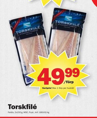 Pekås Torskfilé erbjuda