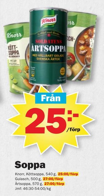 Pekås Soppa erbjuda