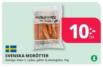Tempo Svenska morötter erbjuda