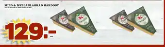 Supergrossen Mild & mellanlagrad hårdost erbjuda