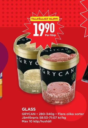 Willys Hemma Glass erbjuda