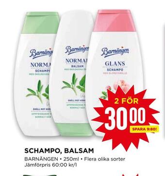 Willys Schampo, balsam erbjuda