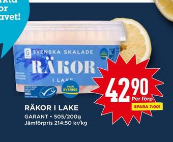 Willys Räkor i lake erbjuda