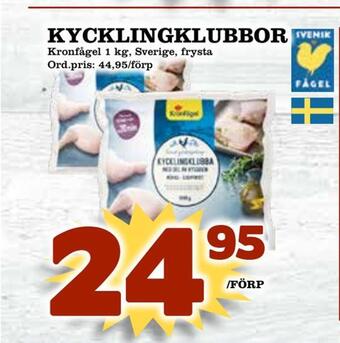 Supergrossen Kycklingklubbor erbjuda