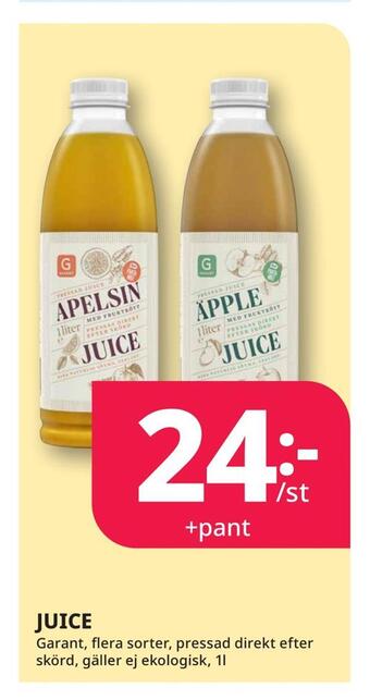 Tempo Juice erbjuda