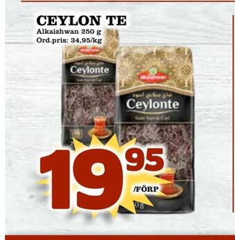 Supergrossen Ceylon te erbjuda