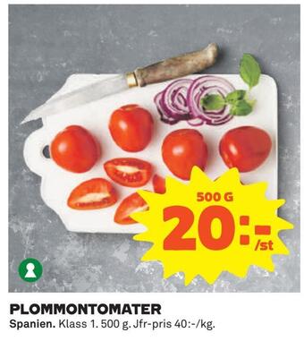 Coop Plommontomater erbjuda