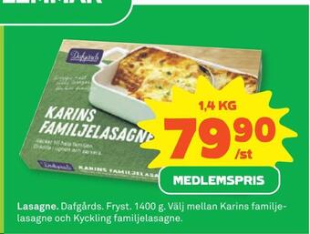 Coop Lasagne erbjuda